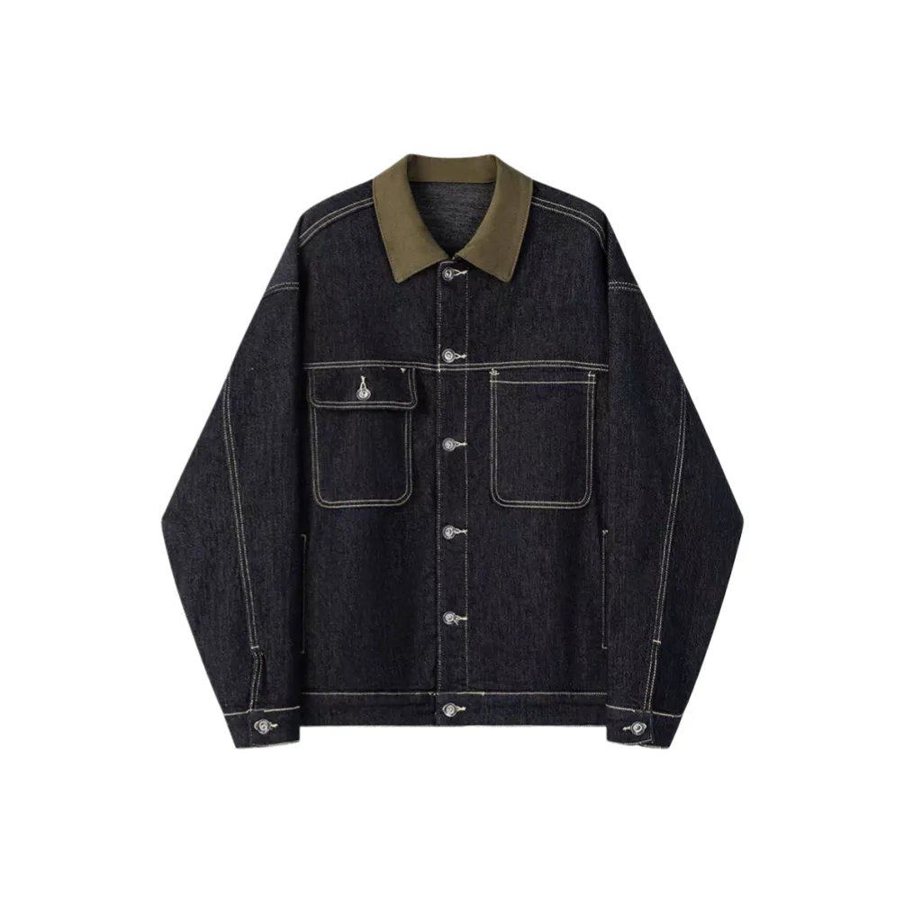 CAT'S PAW Темно-синий Унисекс Джинсовые куртки