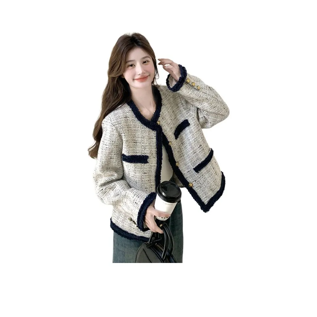 MEXICAN Экрю Женское Короткое Пальто