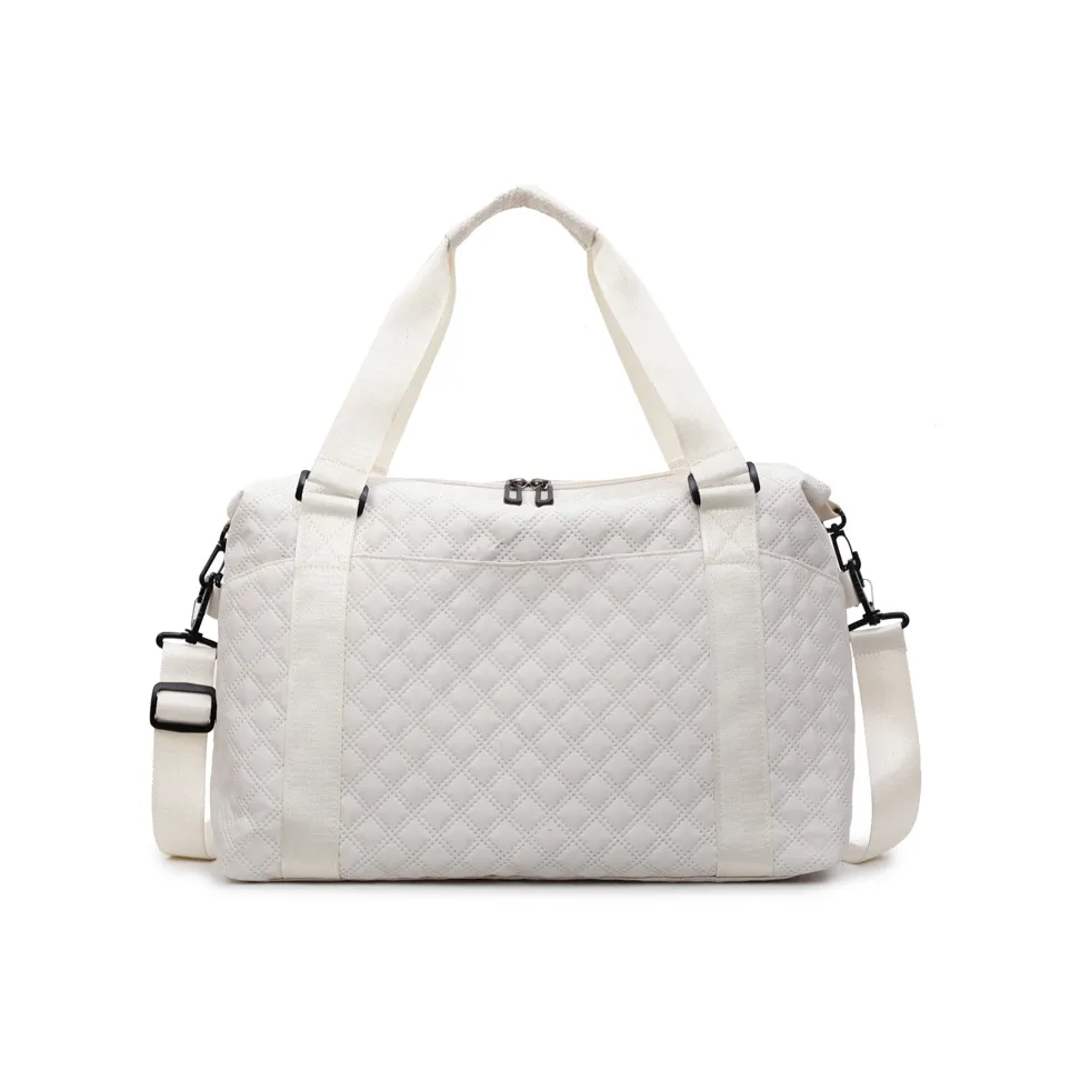 Tezimyt Нейлоновая дорожная сумка Стандартная Белая Серая Черная Розовая Синяя