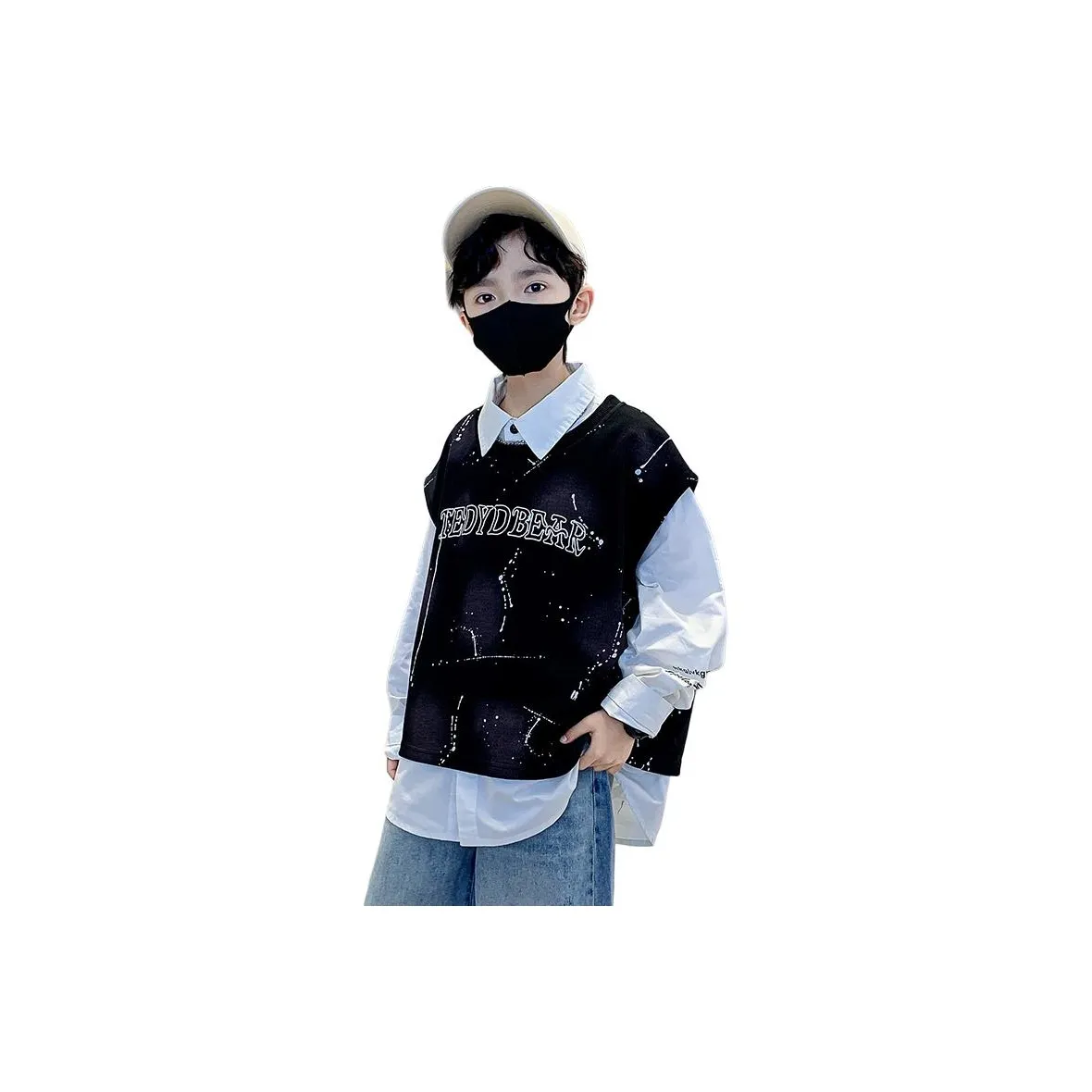 TAOTIANMAO Мальчики' String Cool Middle School Casual Shirt