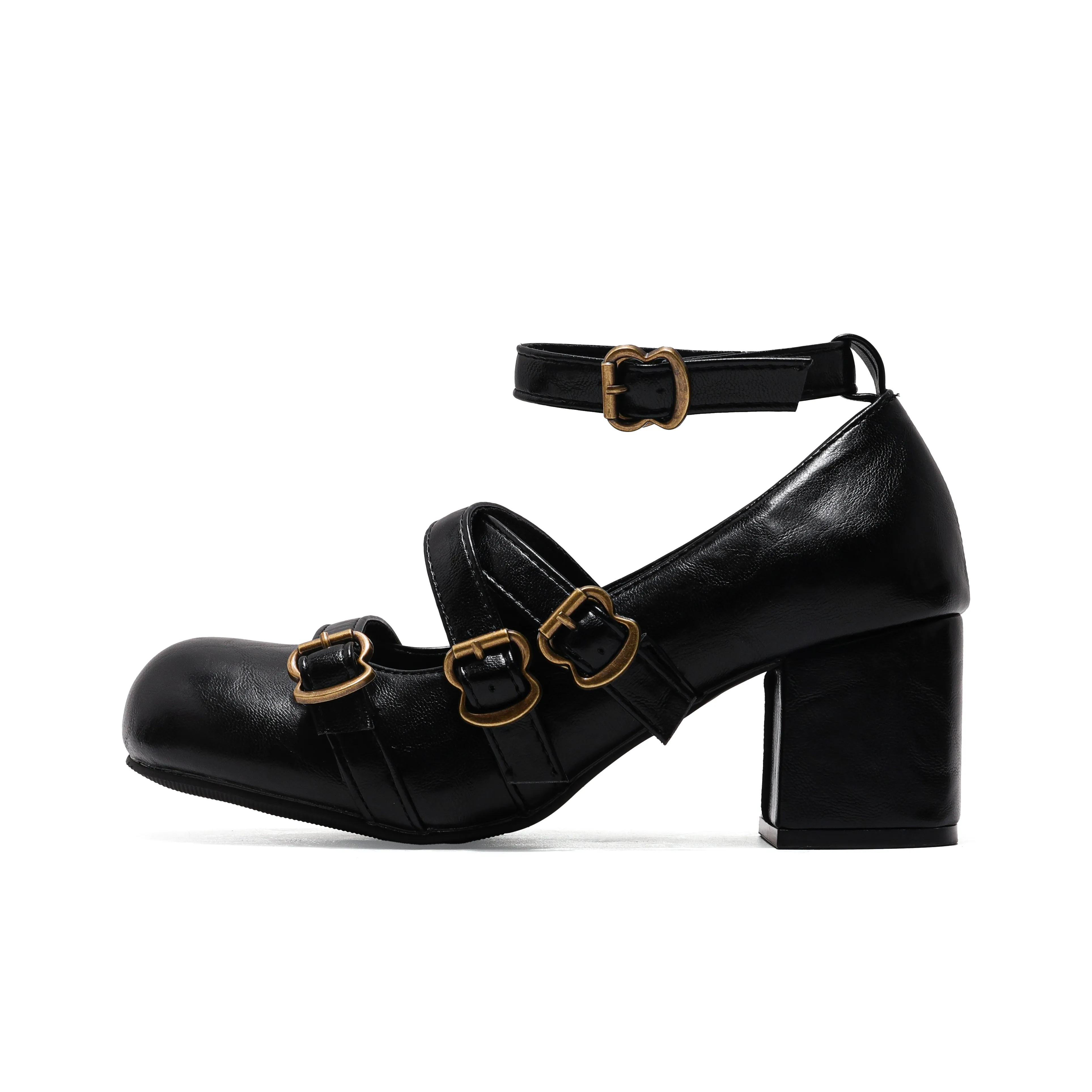 Yue Elsa Грубый каблук Туфли Мэри Джейн Женские Набор в подарочной коробке