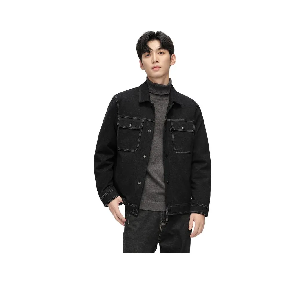 SNOW FLYING Черный Мужской Пуховик