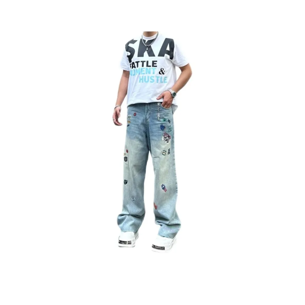 NRXX Blue Men's Jeans NRXX Синий Мужской Джинсы