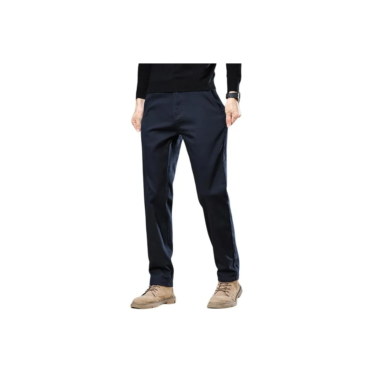 ZENGZHI Повседневные брюки облегающий крой прямой крой унисекс