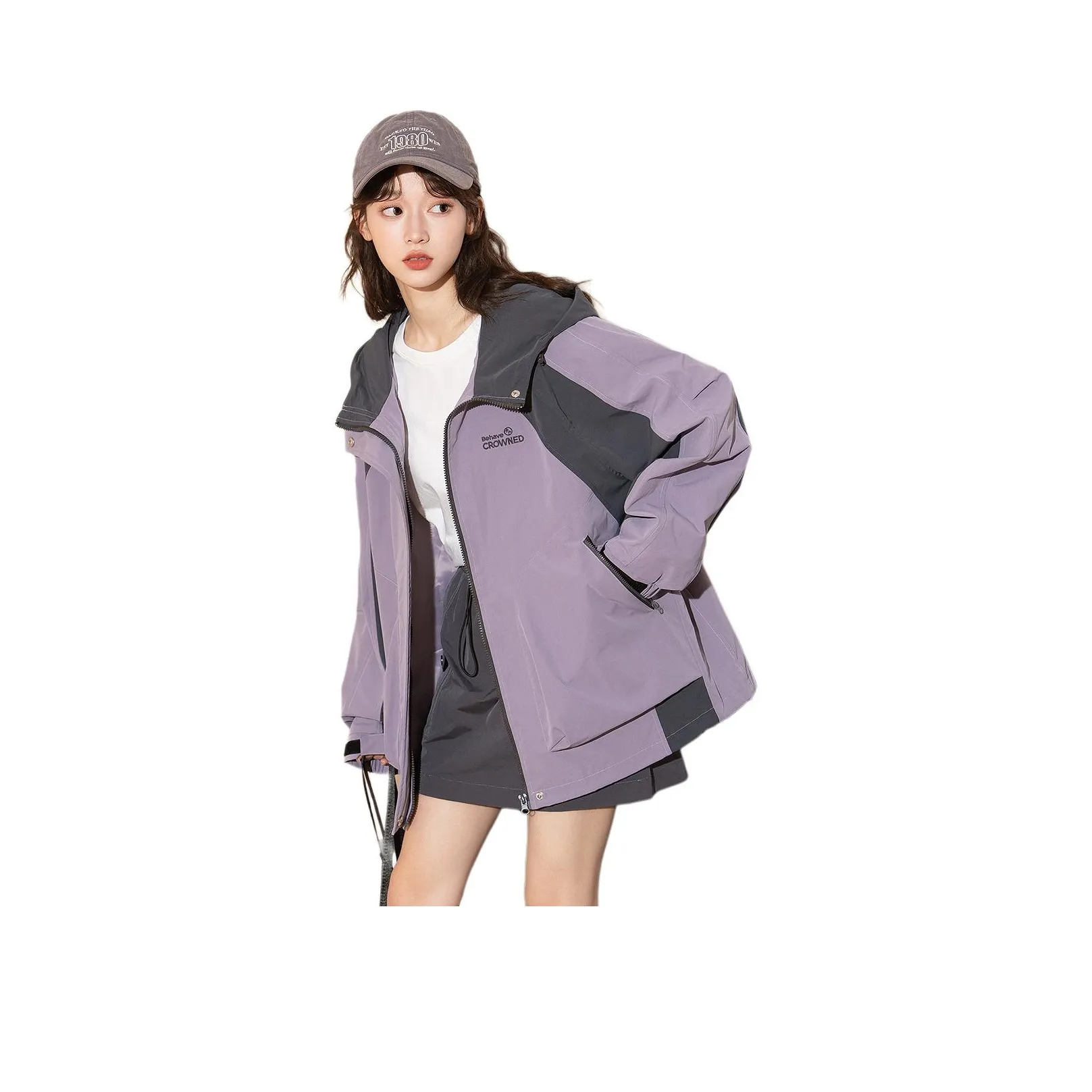 Tonlion Розовый Фиолетовый Женский Куртки