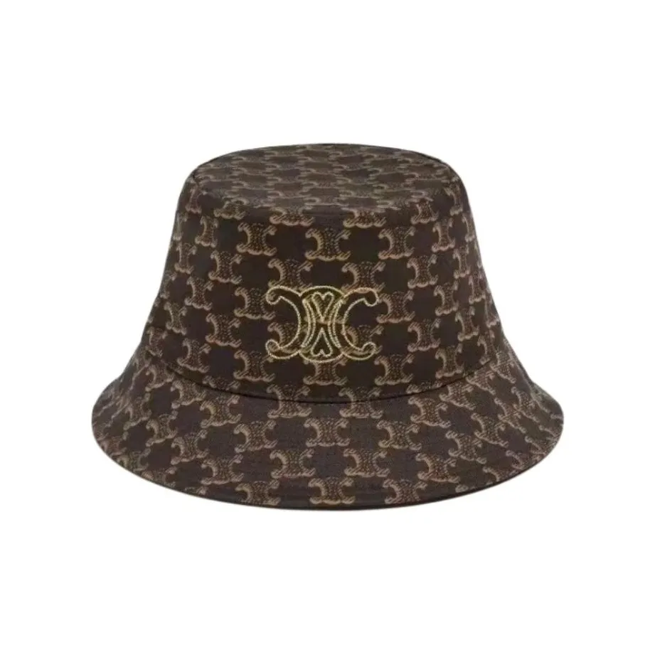 CELINE 100% хлопок Панамы Унисекс Коричневый