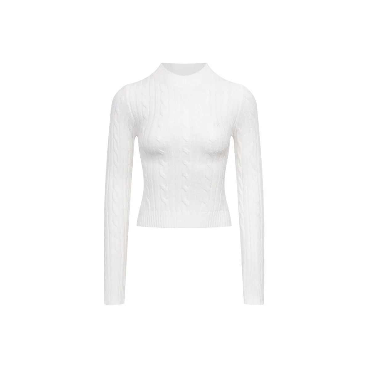 Ariseism Круглый вырез TWISTED Fried Dough Трикотажная ткань Свитер Женские AUTUMN Облегающий крой Топ Женские