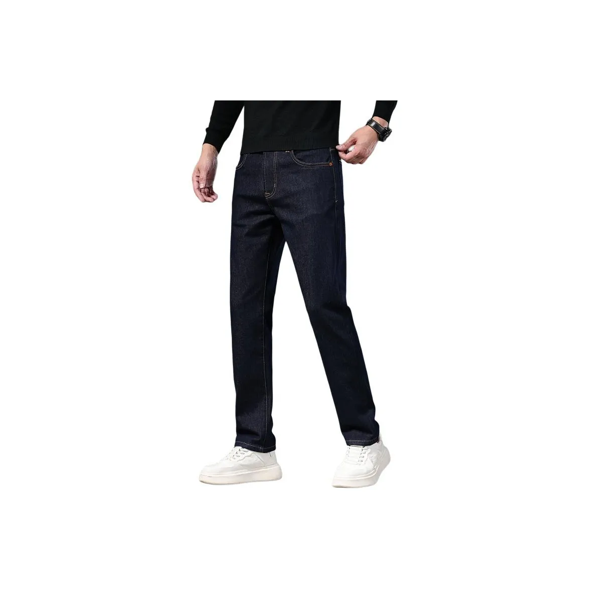 ZENGZHI Джинсы Облегающий крой Прямой крой Унисекс