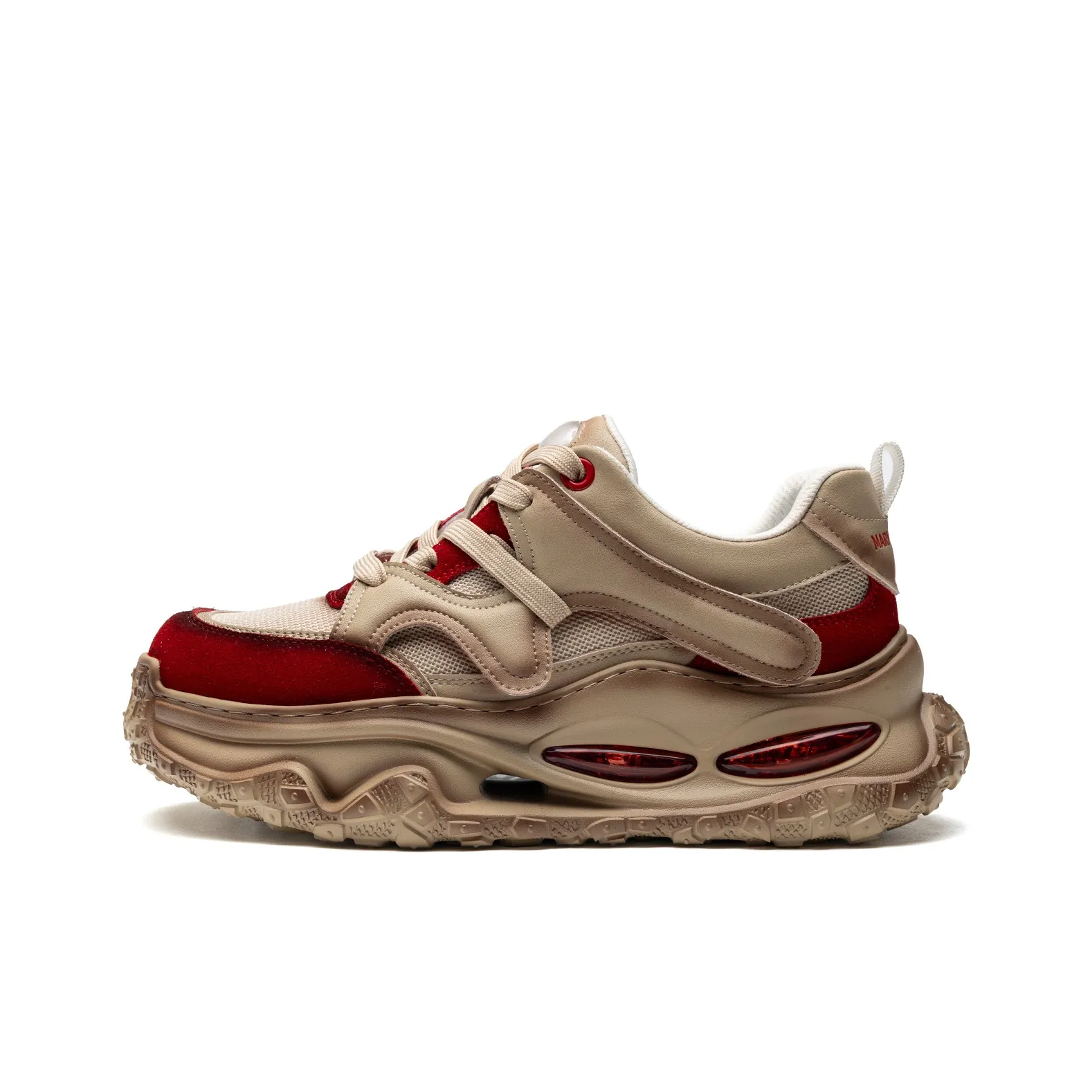 FAIRWHALE Повседневная обувь Низкий топ Красный Коричневый Мужской