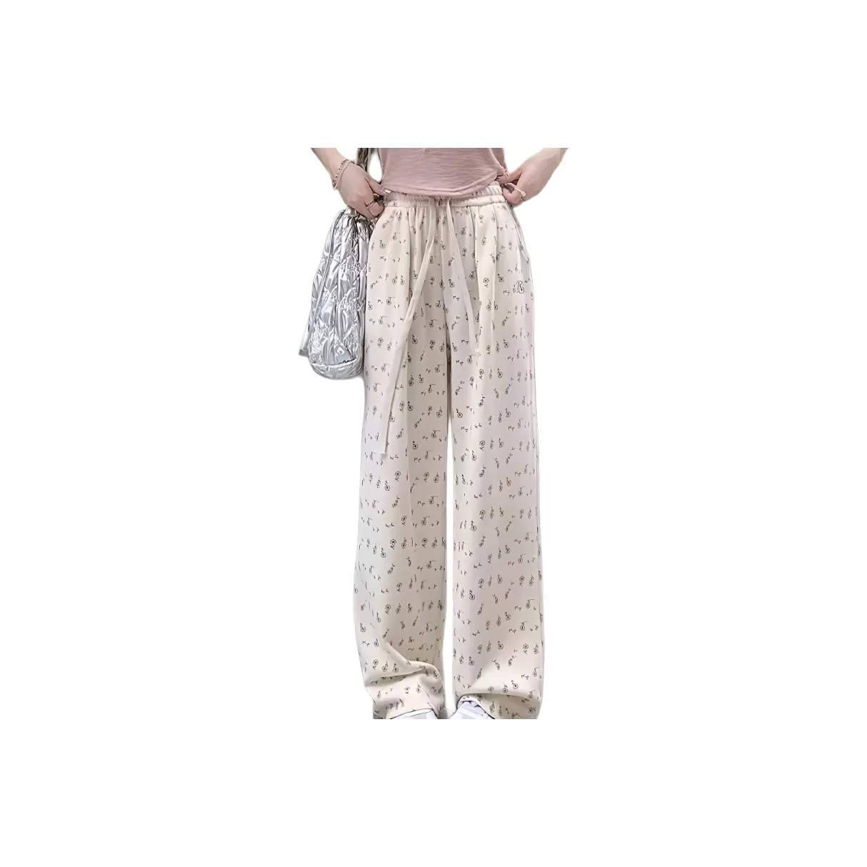 PNVB Ecru Женские Повседневные Штаны