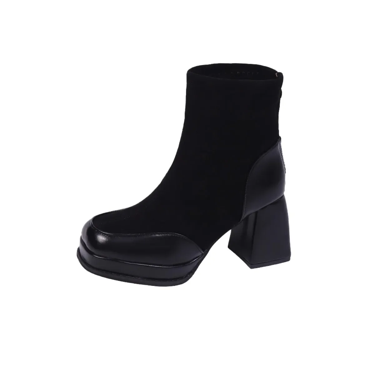 Wuji визуально увеличивает рост Пэчворк Ботильоны Женские