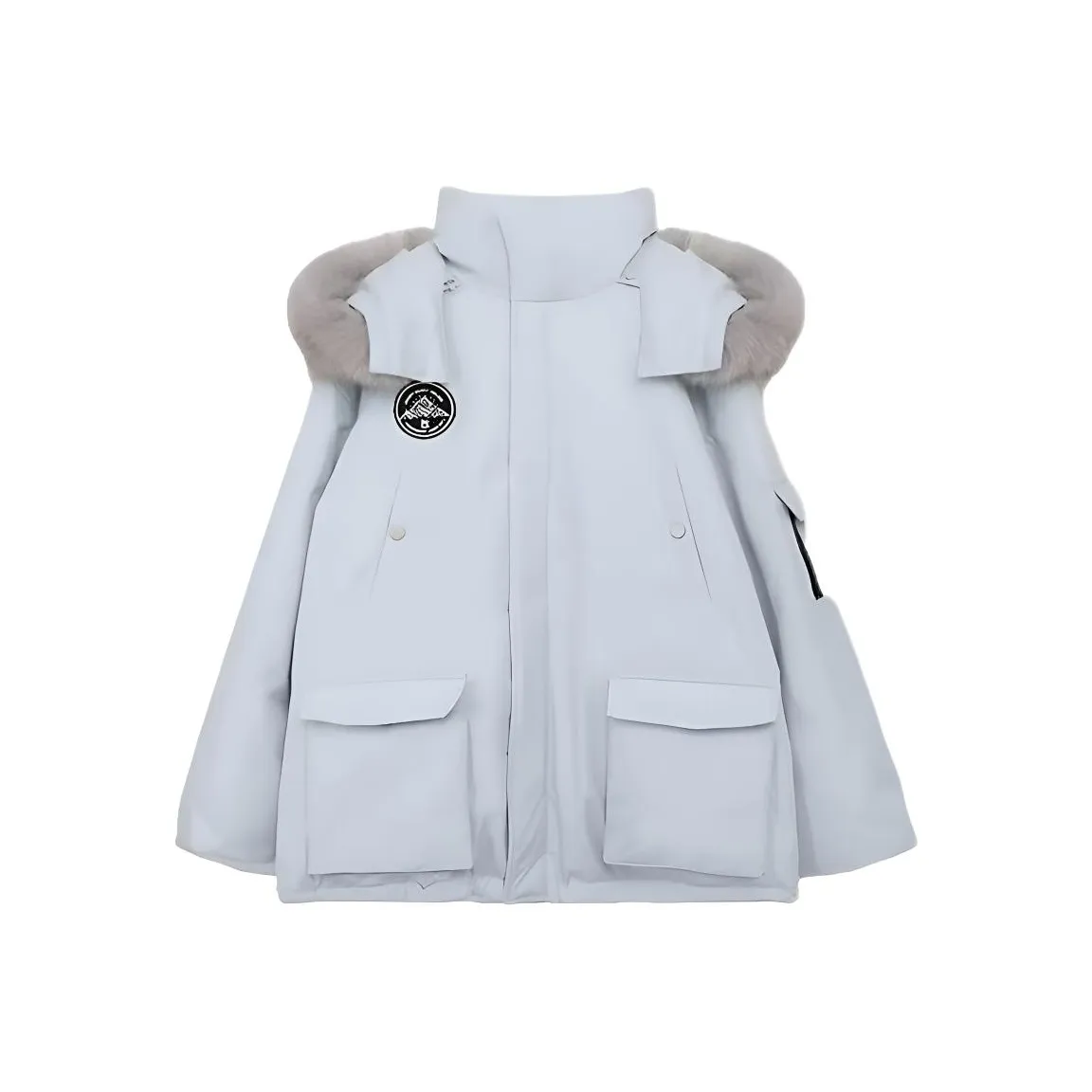 KKX Светло-синий Женский пуховик