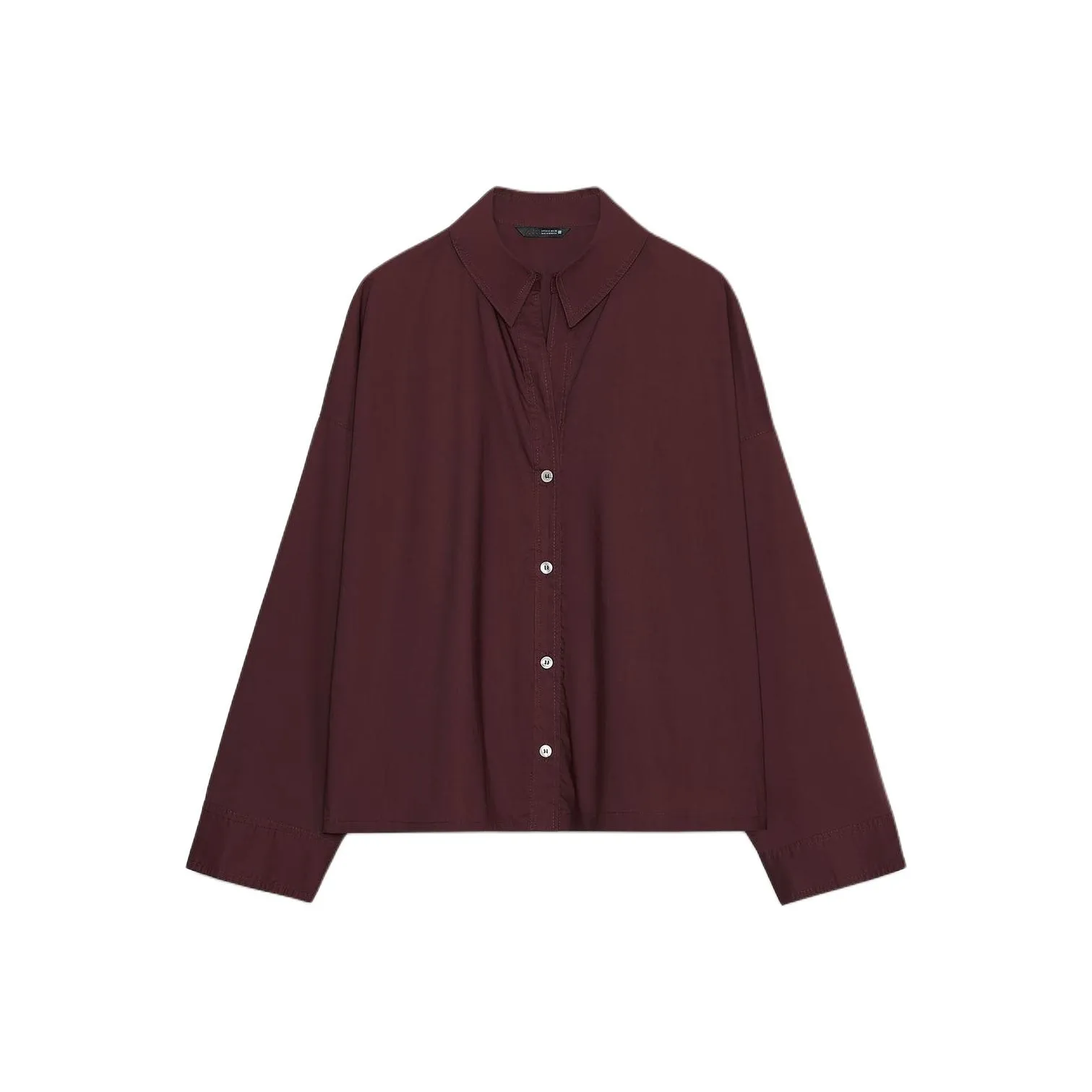 ZARA Бордово-красные Женские Рубашки