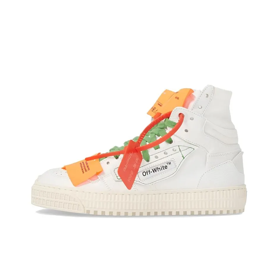 OFF-WHITE Off-Court Skateboard Shoes Men High-Top White