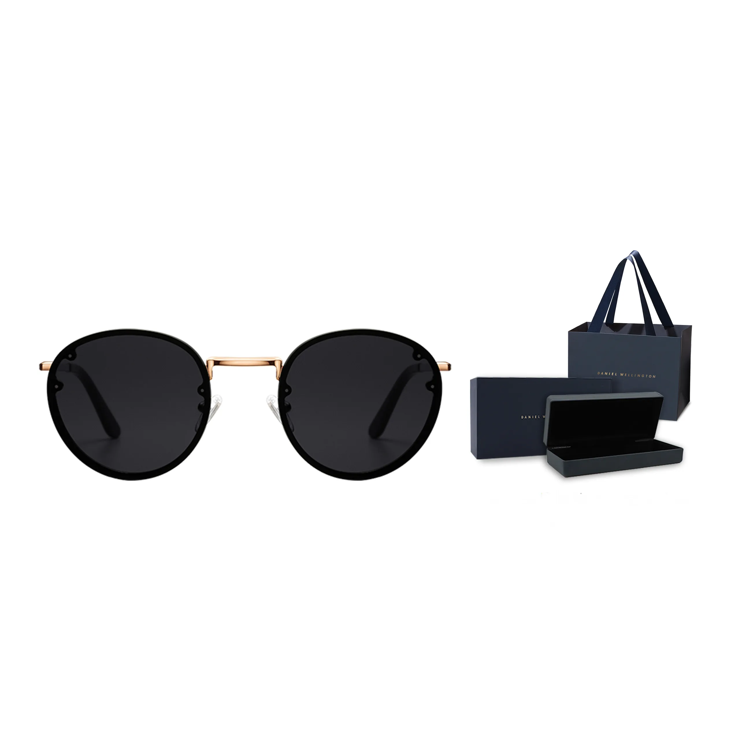 Daniel Wellington Овалные Солнцезащитные Очки из Нержавеющей Стали Унисекс