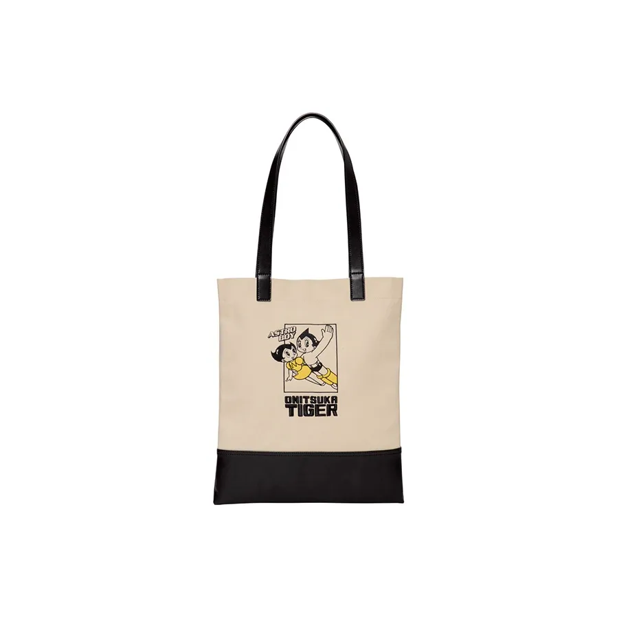 Onitsuka Tiger Astro Boy Коллаборация Хлопок Сумка-тоут Плечо Унисекс Белый