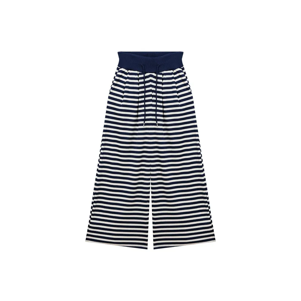 SUSANSAN Полосы Цветовой блок Женские Повседневные Брюки