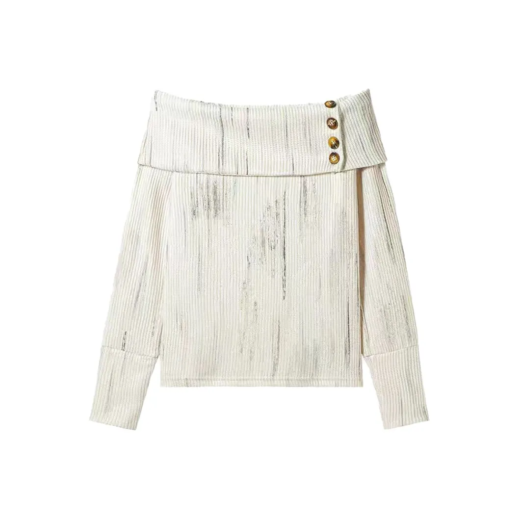 SYEEE WITH U Off The Плечо Трикотаж Женские Трикотаж