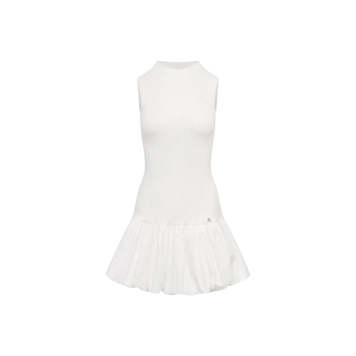 Ariseism Белый Без рукавов Платье Подол Пышная юбка Женские Лето Юбка Женские