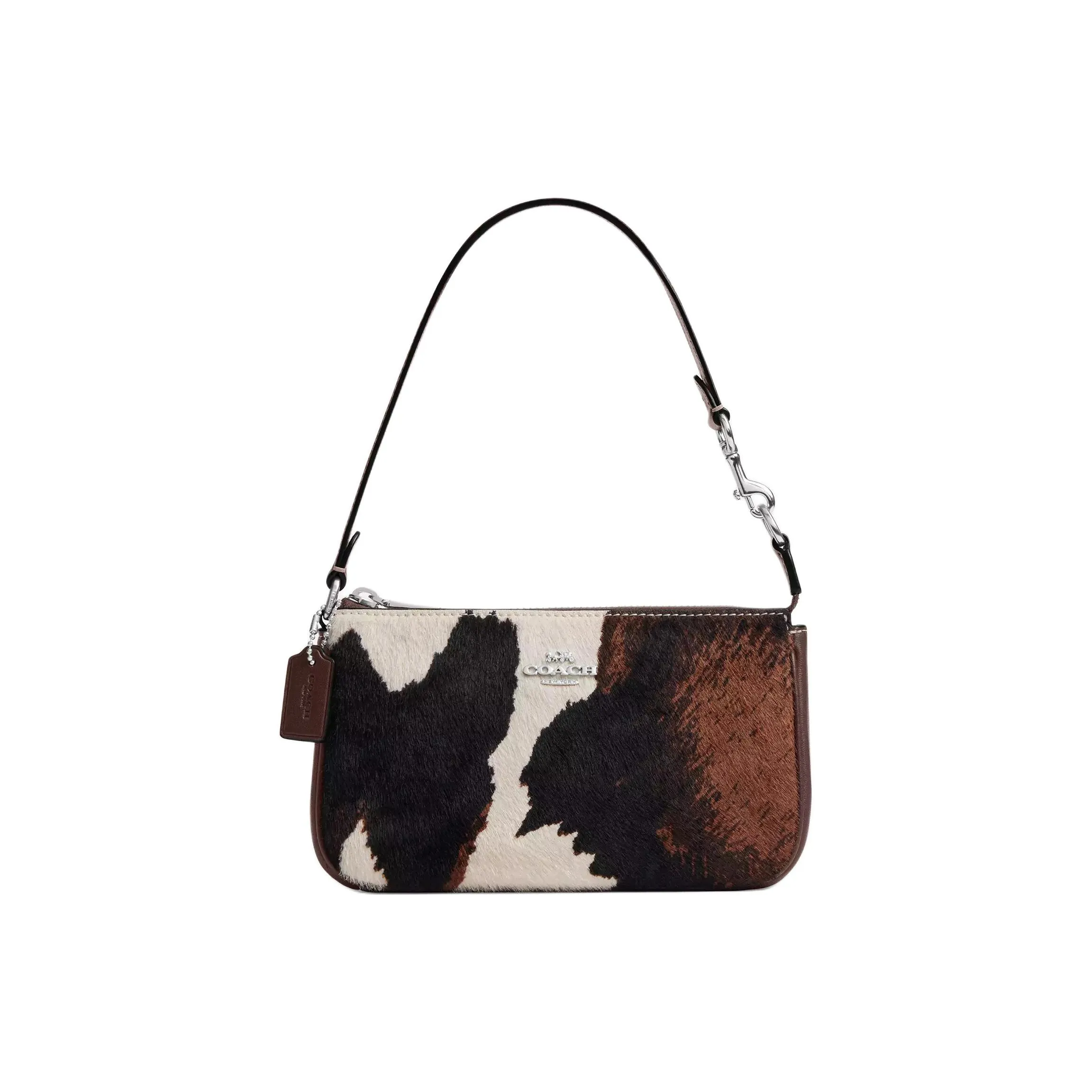 COACH Nolita с телячьей кожей гладкая кожа сумка на плечо сумка через плечо маленькая женская бежевый и коричневый