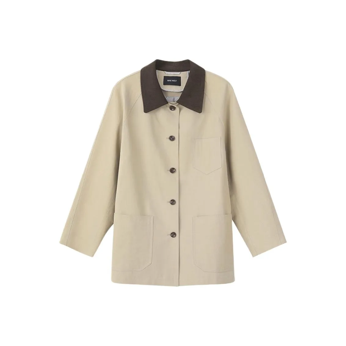 NINE WEST Khaki Женская тренч-куртка