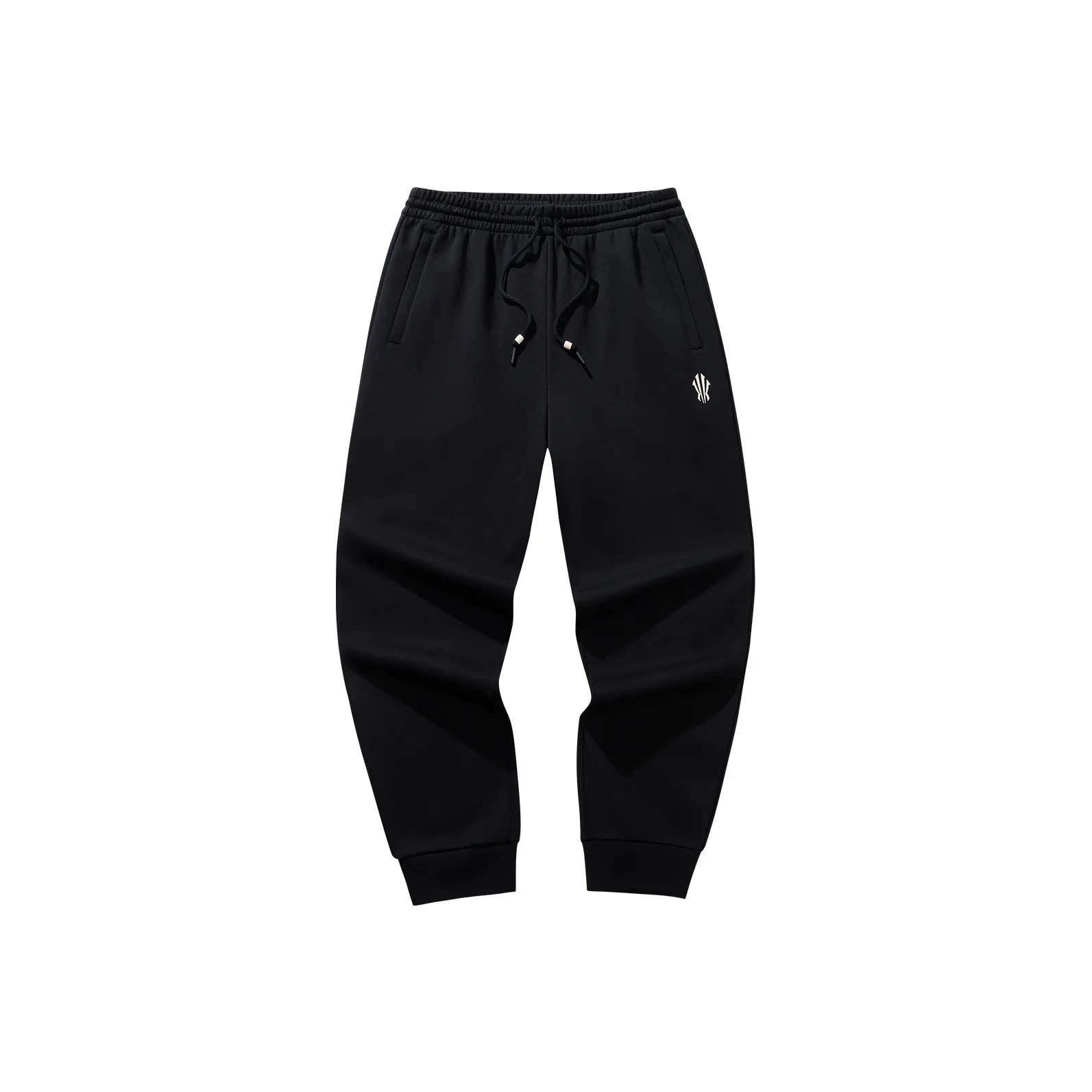 ANTA Черные Унисекс Вязаные Тренировочные Штаны