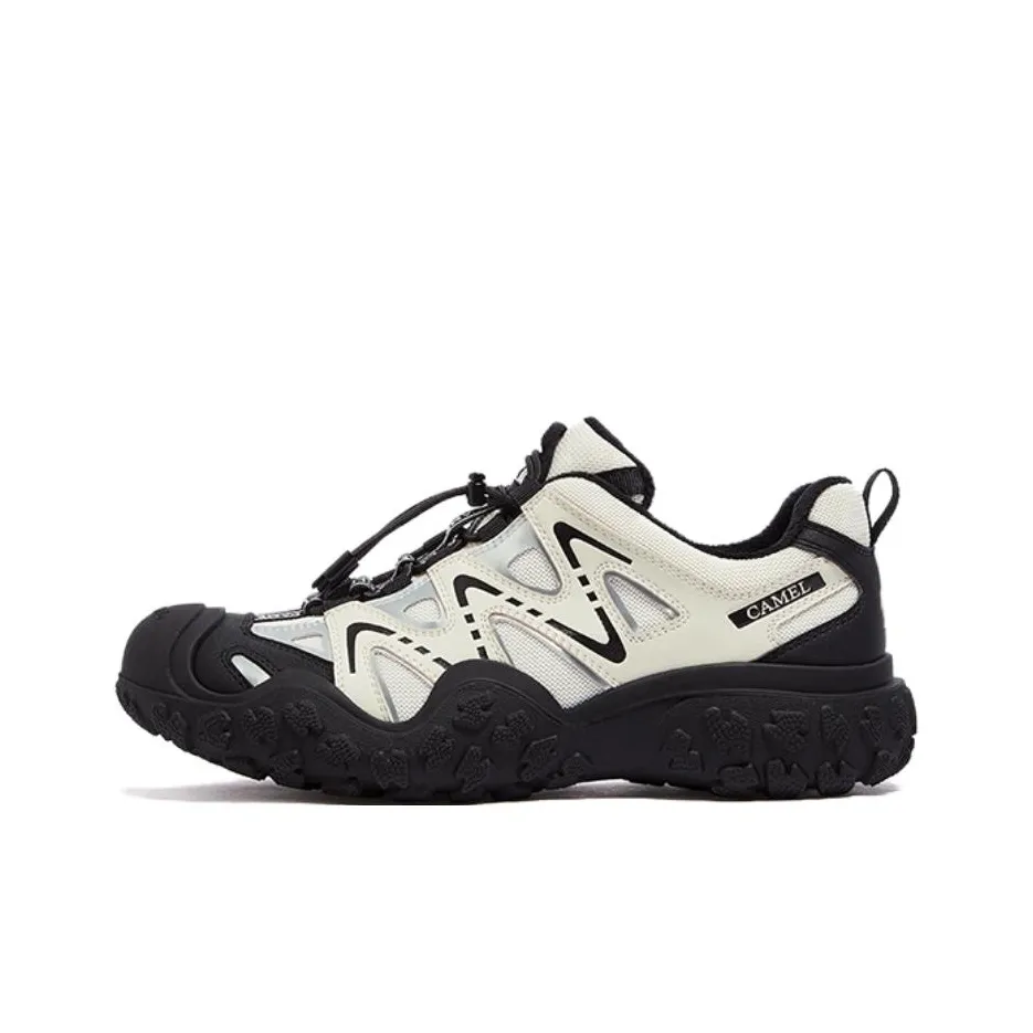 CAMEL Slip-resistant Abrasion-resistant Low Top Streetwear Women's Beige Silver Black CAMEL Противоскользящий Устойчивый к истиранию Низкий Топ Уличная Обувь Женская Бежевый Серебряный Черный