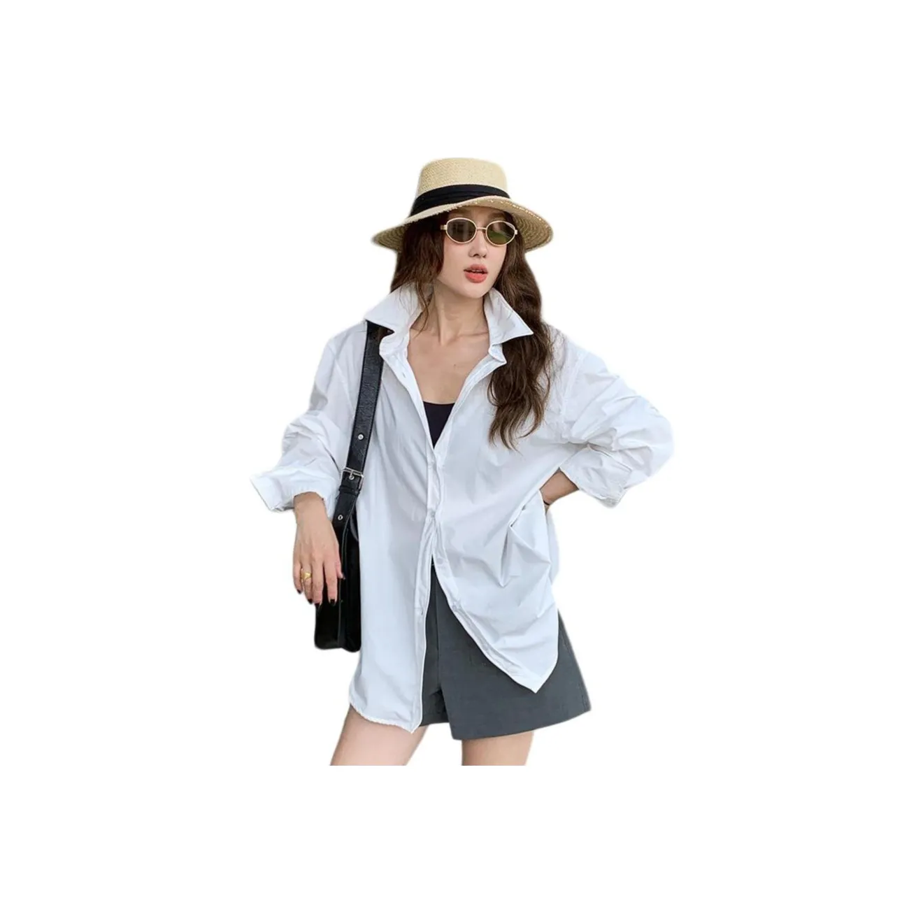 NANING 9 Белый Женские Рубашки