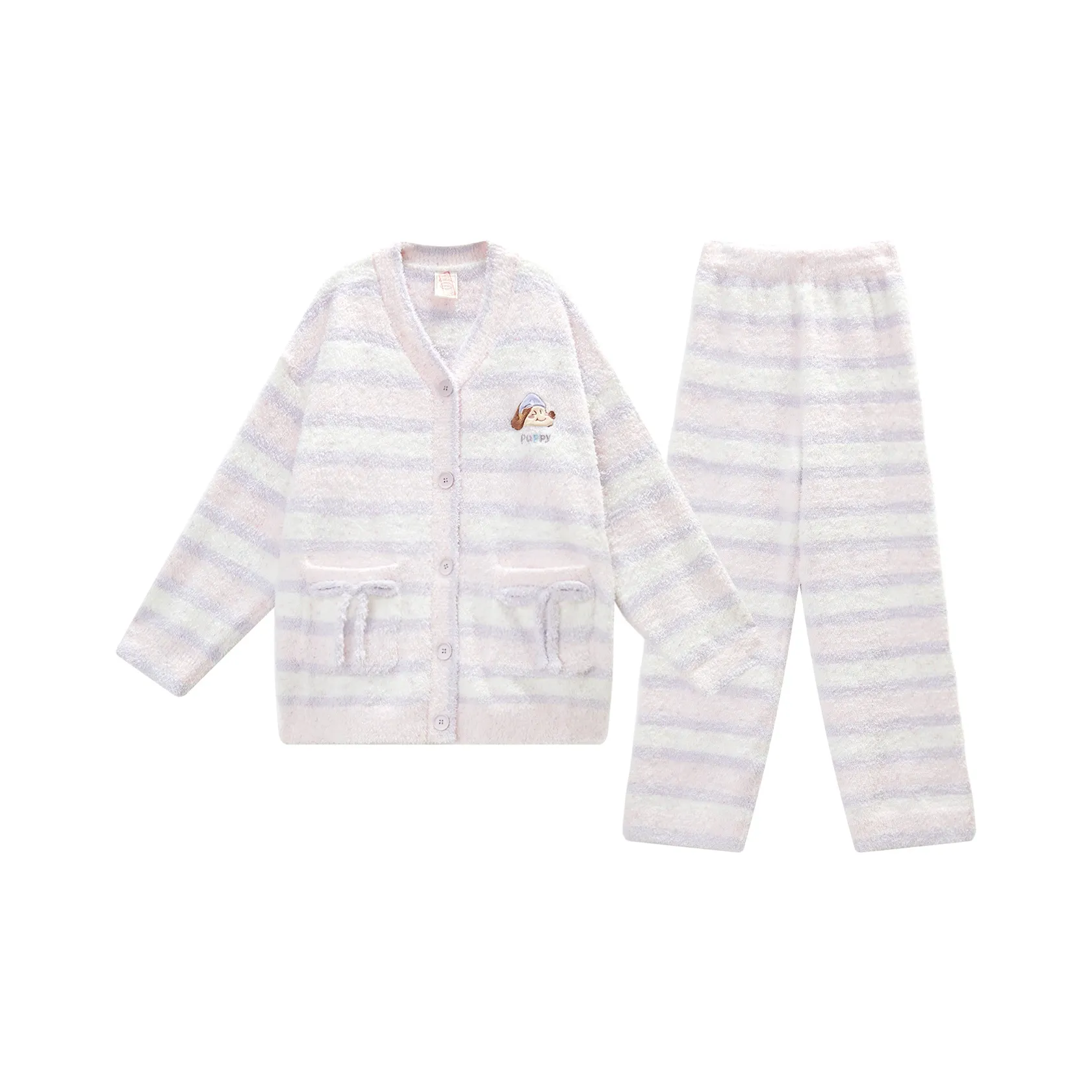 GUKOO Пыльно-фиолетовый Женские Пижамные комплекты