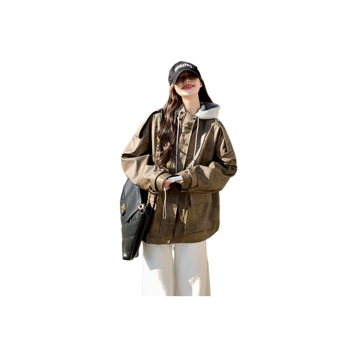 MEXICAN Коричневый Женские Кожаные Куртки