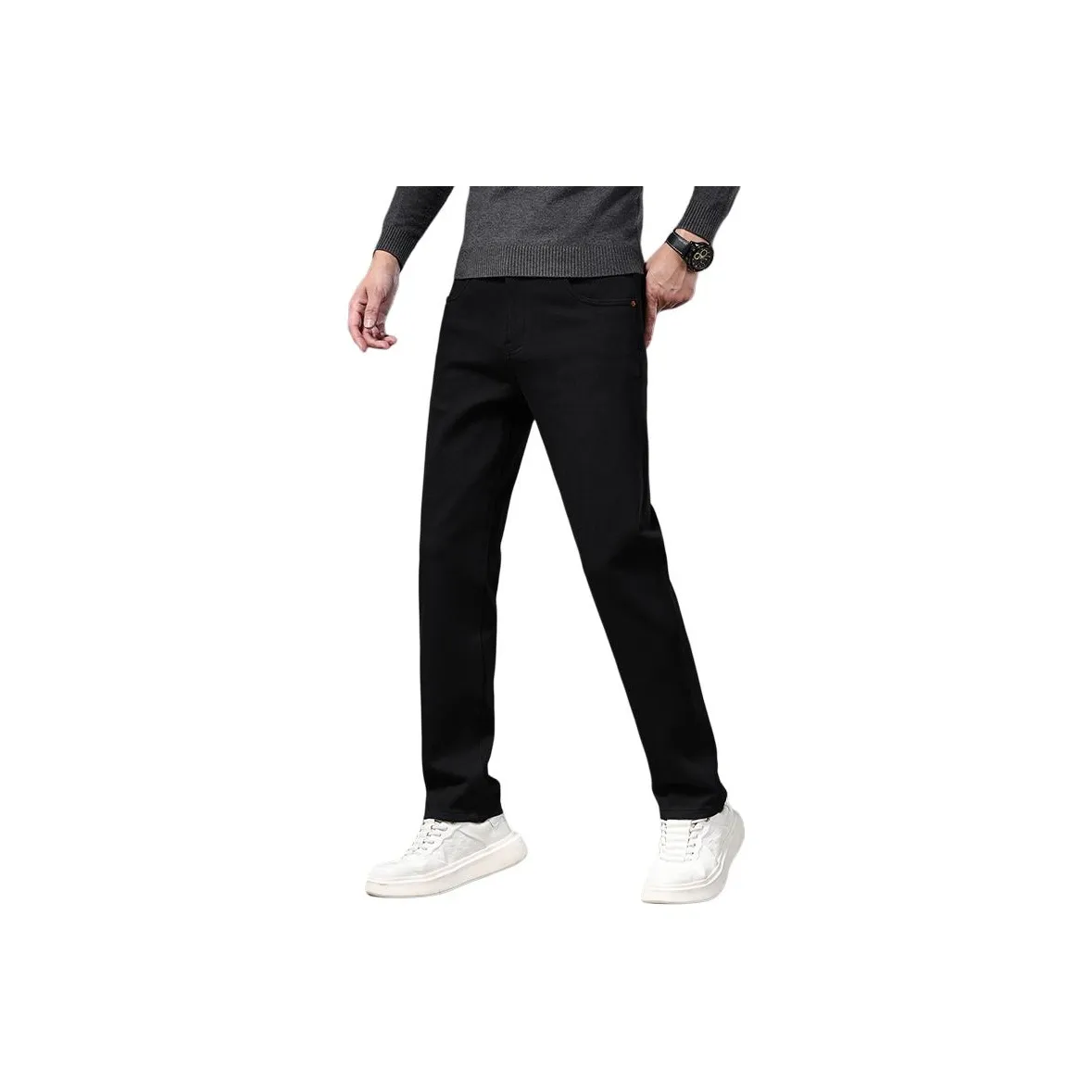 ZENGZHI Джинсы Облегающий крой Прямой крой Унисекс