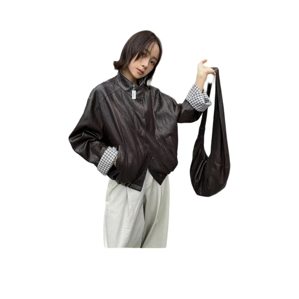 SIXUSICHOU Кожа Куртка Женская