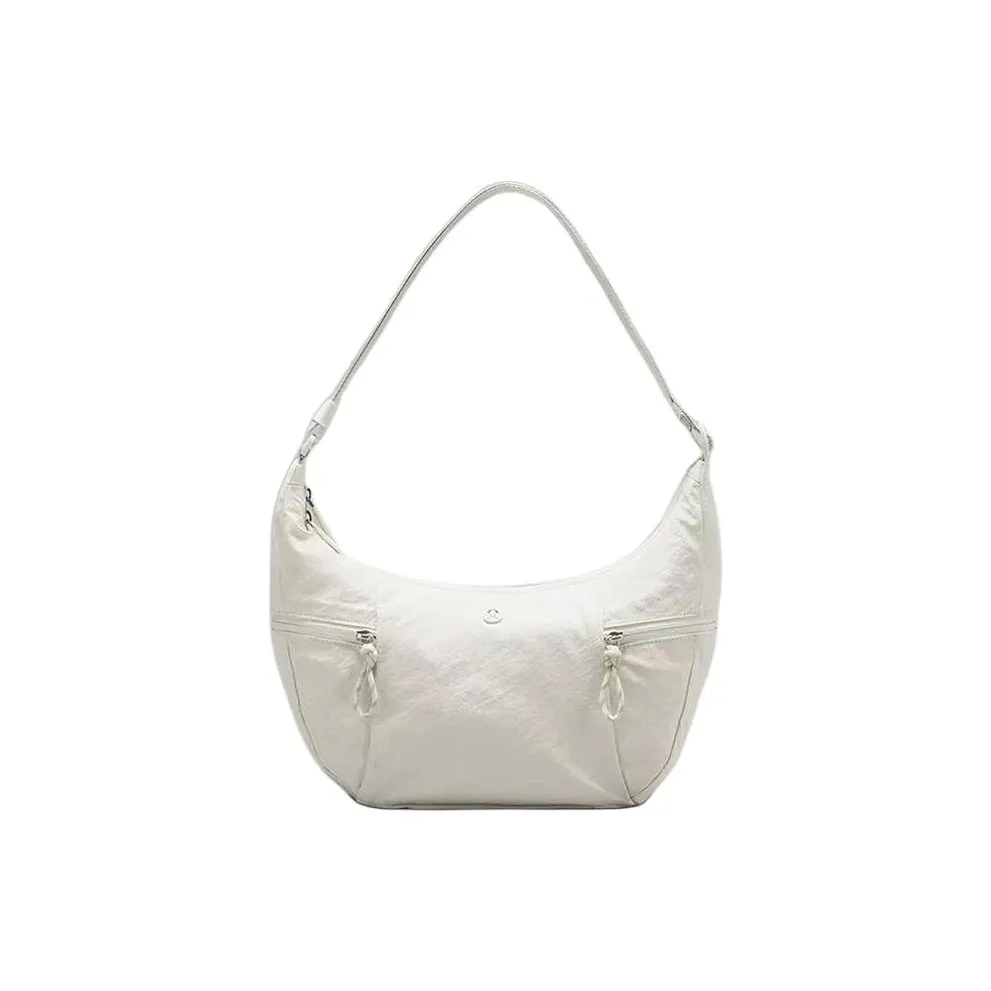 MQ Хлопок Подмышечный Сумка на плечо Женская Белая