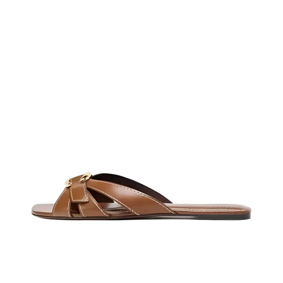 ZARA Слипоны Женские Коричневый