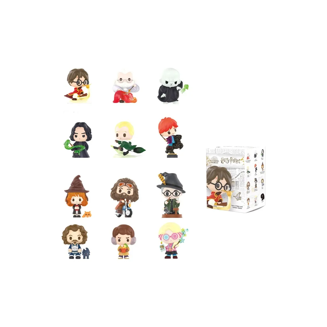 POP MART Коллаборация Гарри Поттер Волшебная Коллекция Equipment Слепые коробки Одиночная Слепая коробка Полная коробка 12 шт