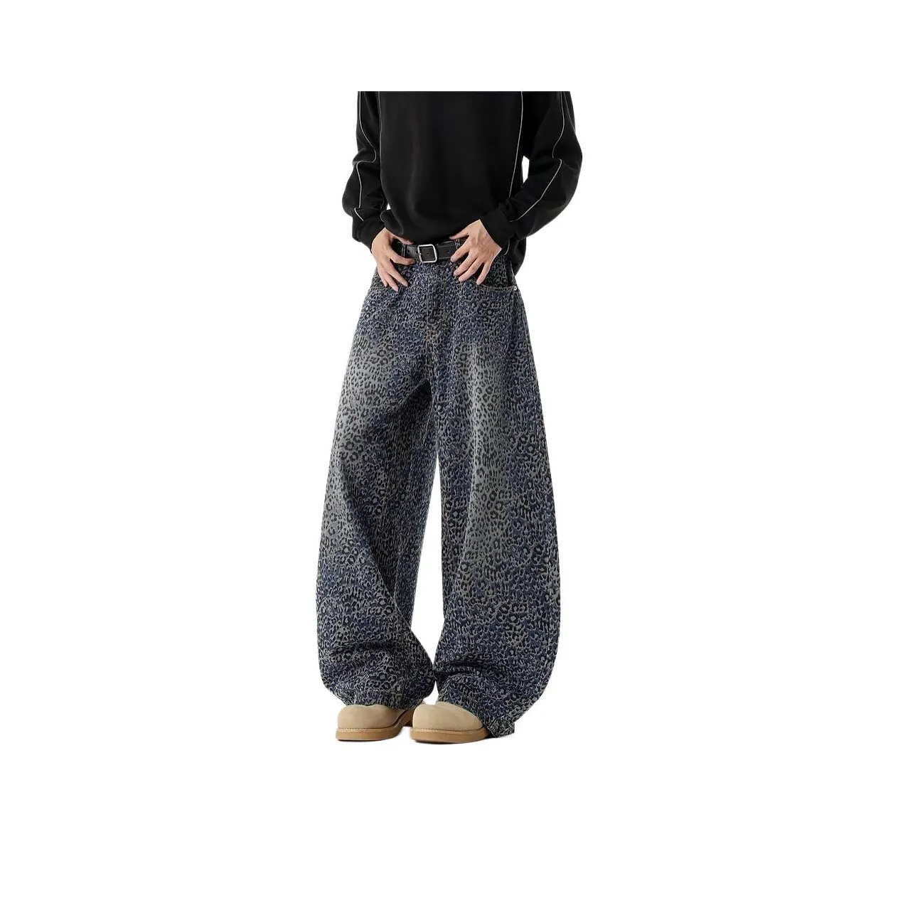 HIPHOPPUNKS Синий Мужской Джинсы