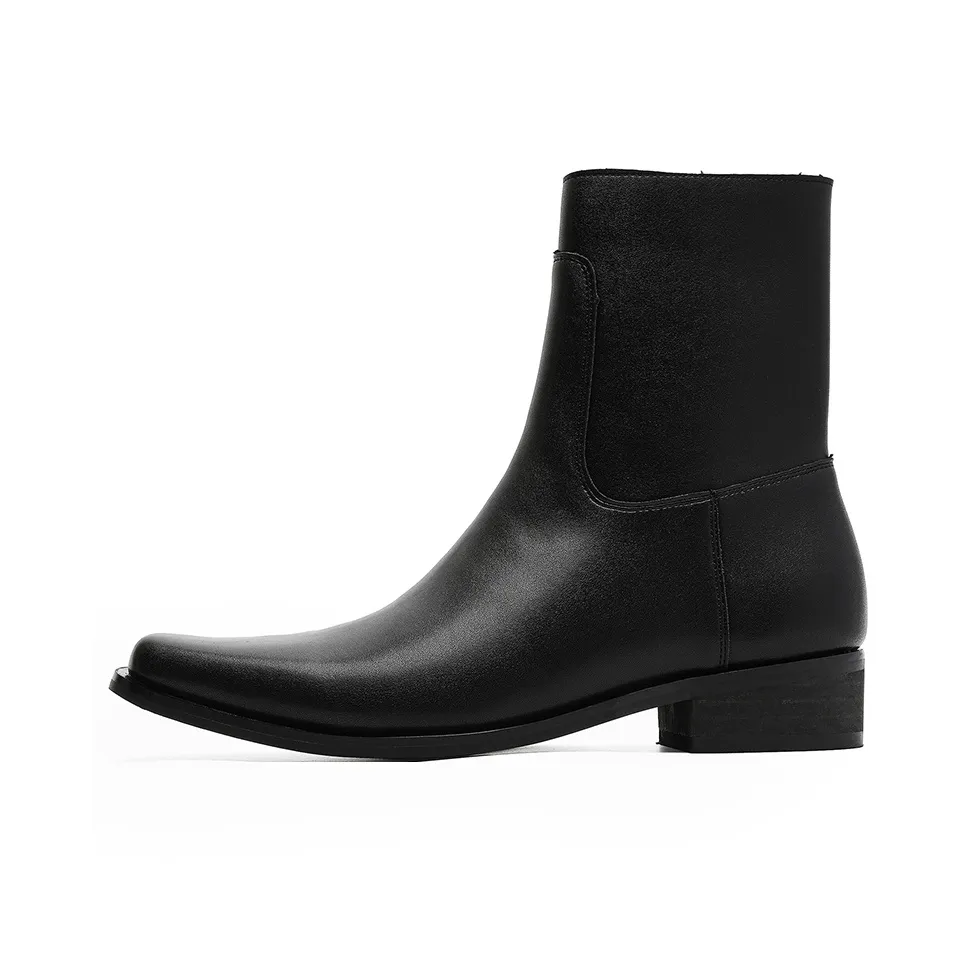 V ZERO FIVE Рыцарь Голень Ботинки Короткие Западные Мартинсы 3,5CM Мужские Британские Мода Повседневная