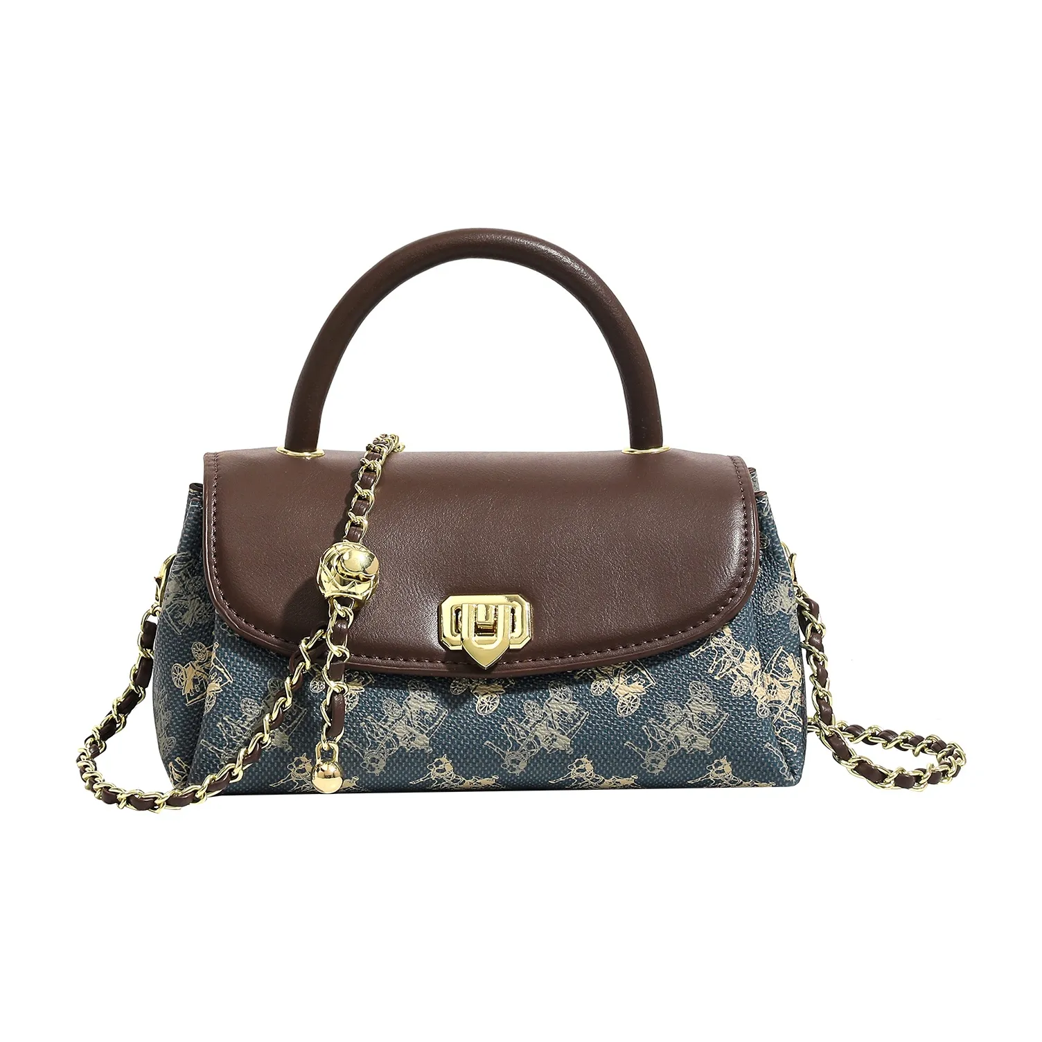 SMILE FOCUS PVC Одно плечо Сумка Обычный Женский Синий