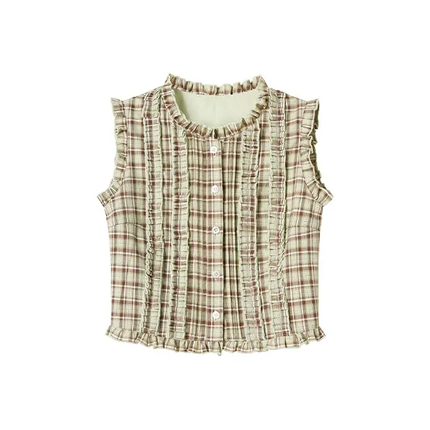 UENA Клетчатая рубашка в наличии женские майки