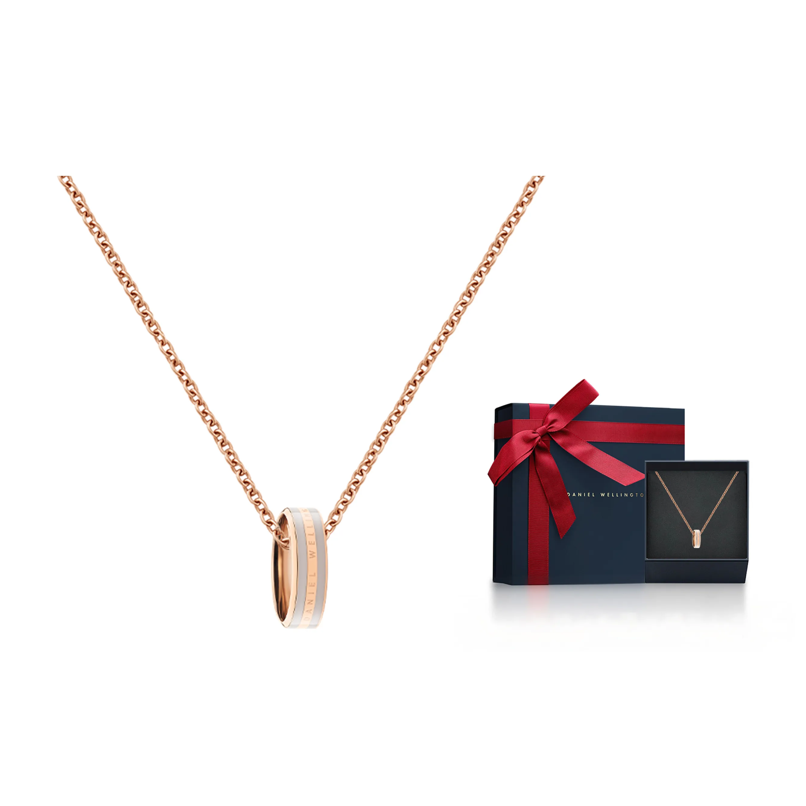 Daniel Wellington K Золото Ожерелья Унисекс Керамика Серебристо-Золото