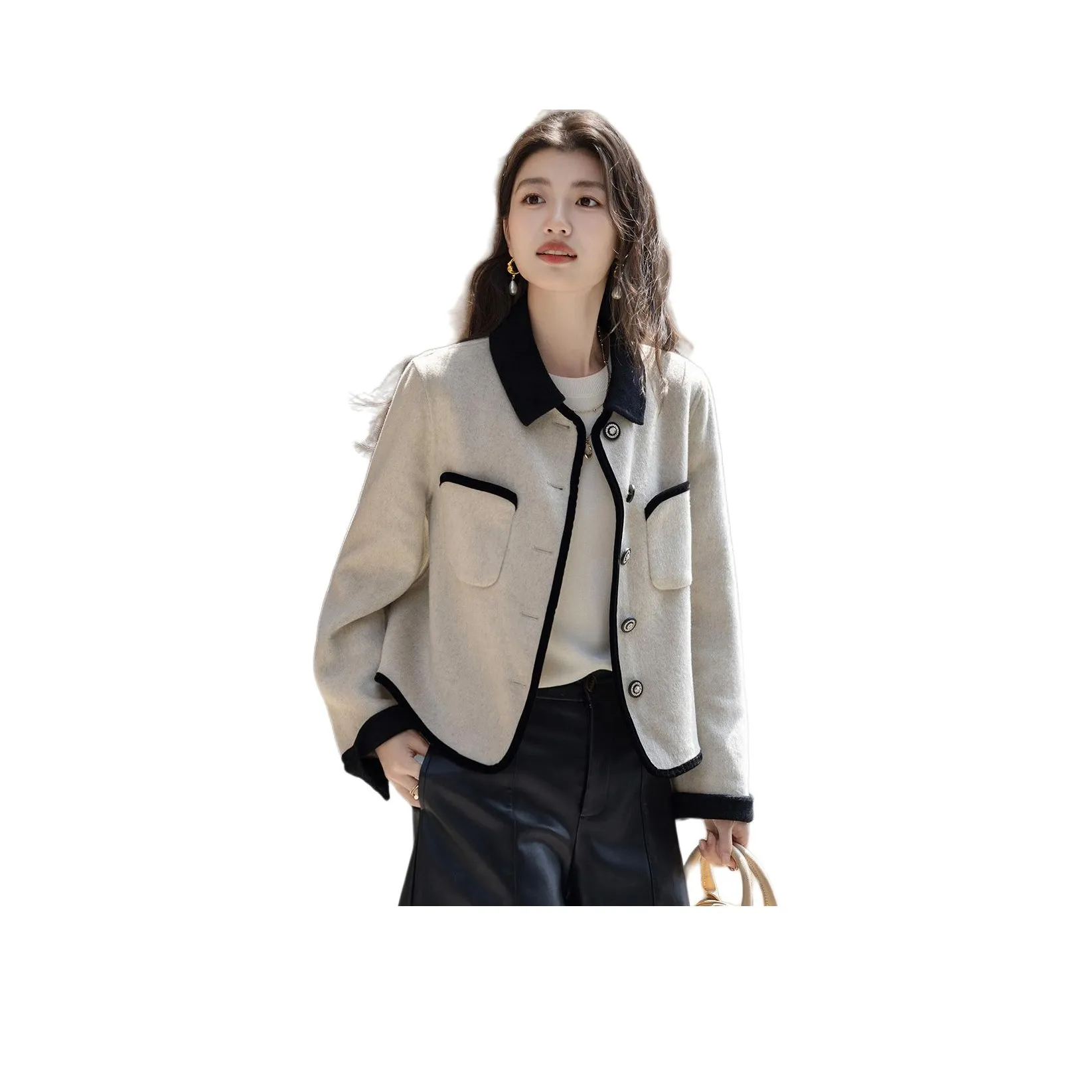 Dme Creamy Apricot Women's Coat Dme Кремовый Абрикос Женский Пальто