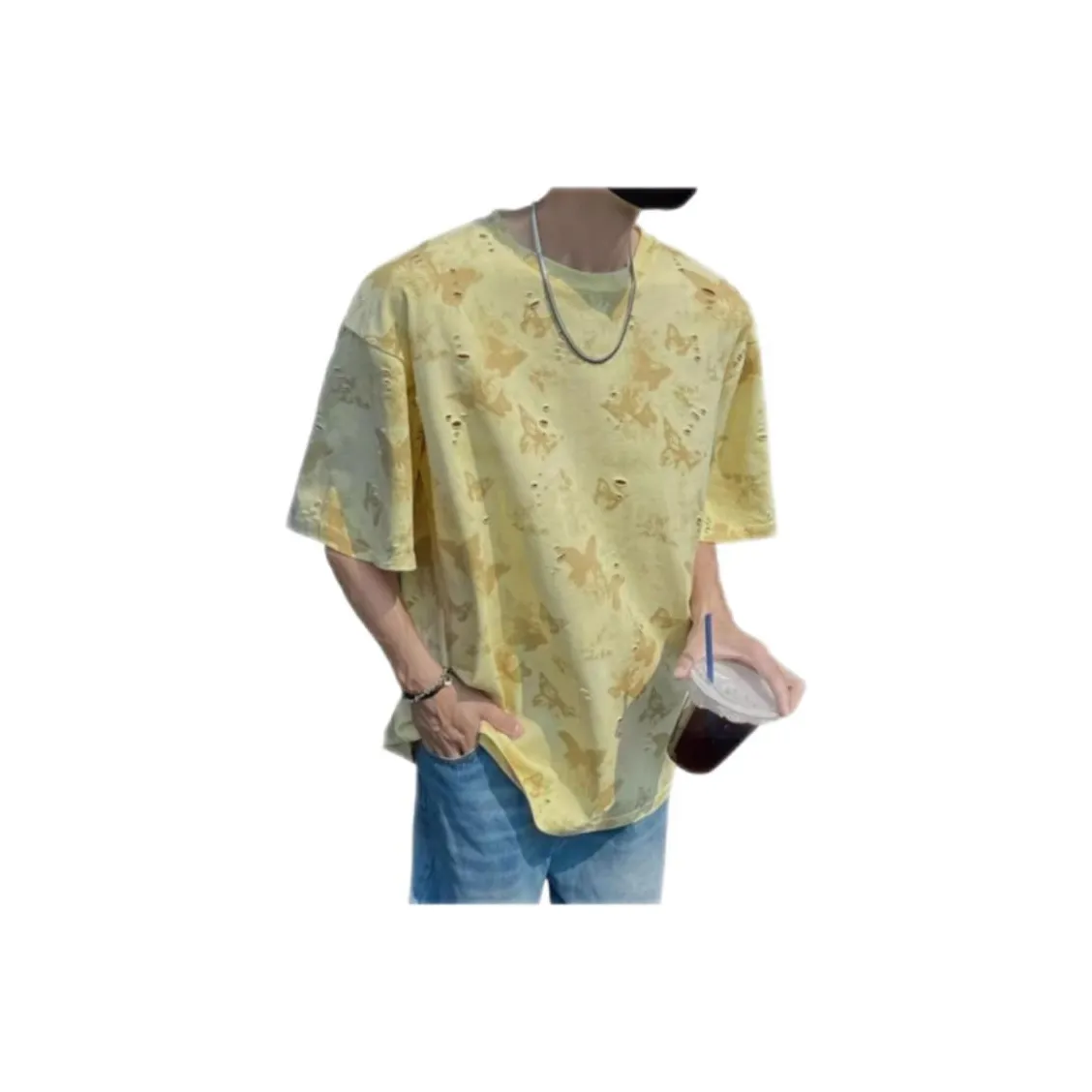 MUMUTU Желтые Мужские Футболки