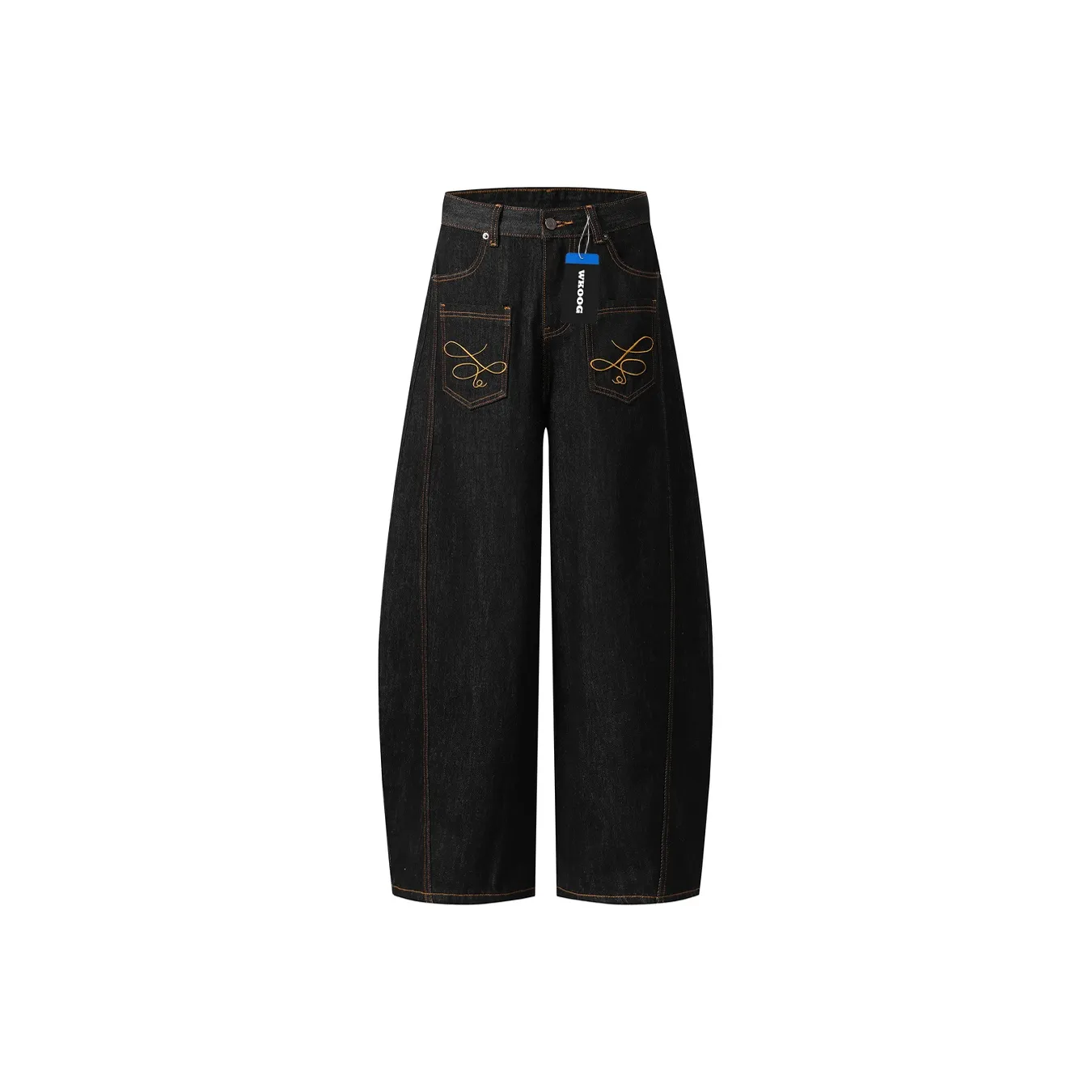 WKOOG Черные Унисекс Джинсы