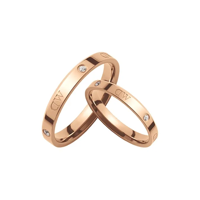 Daniel Wellington Сплав Кольца Унисекс Розовое Золото