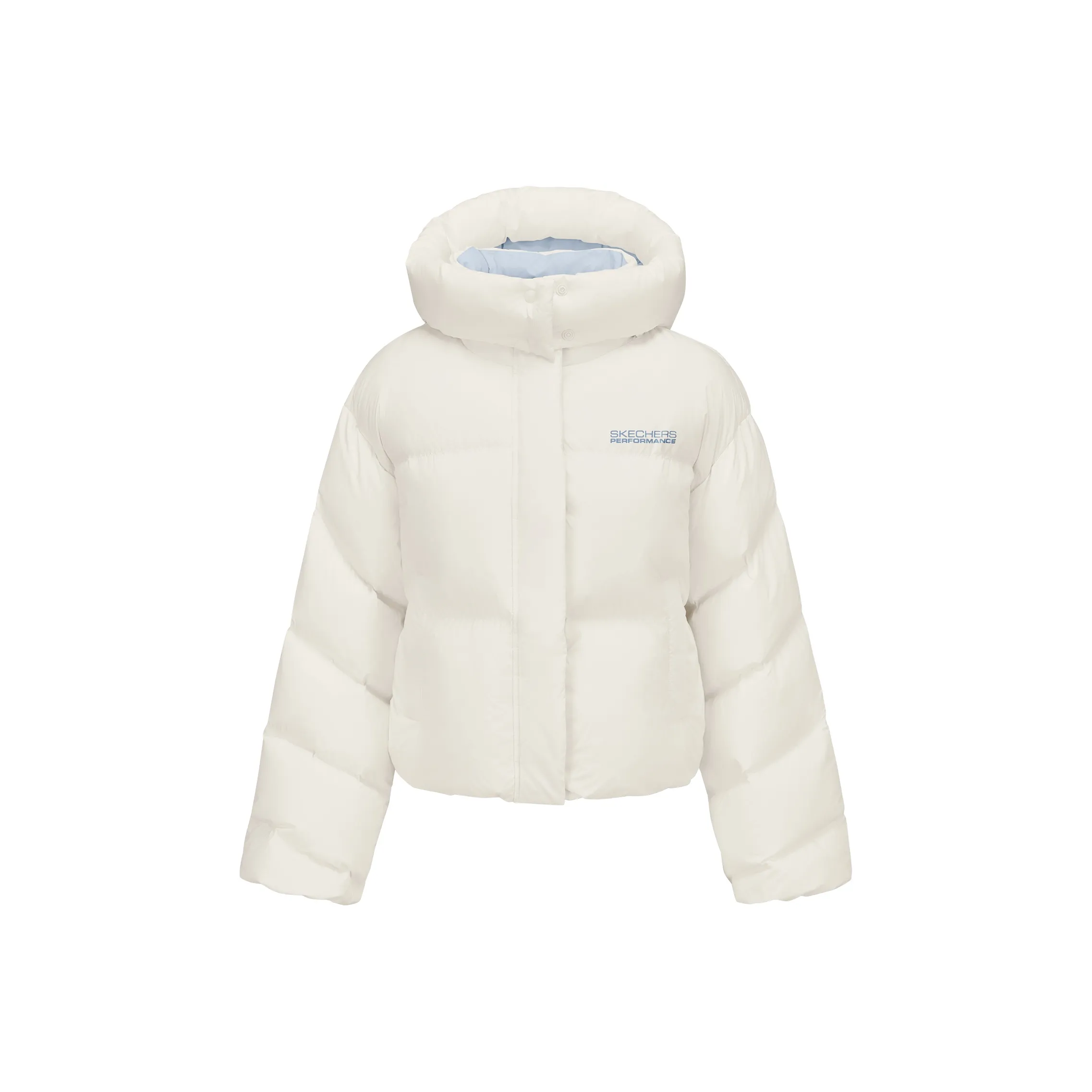 Skechers Пуховик Женские Хлопок Белый