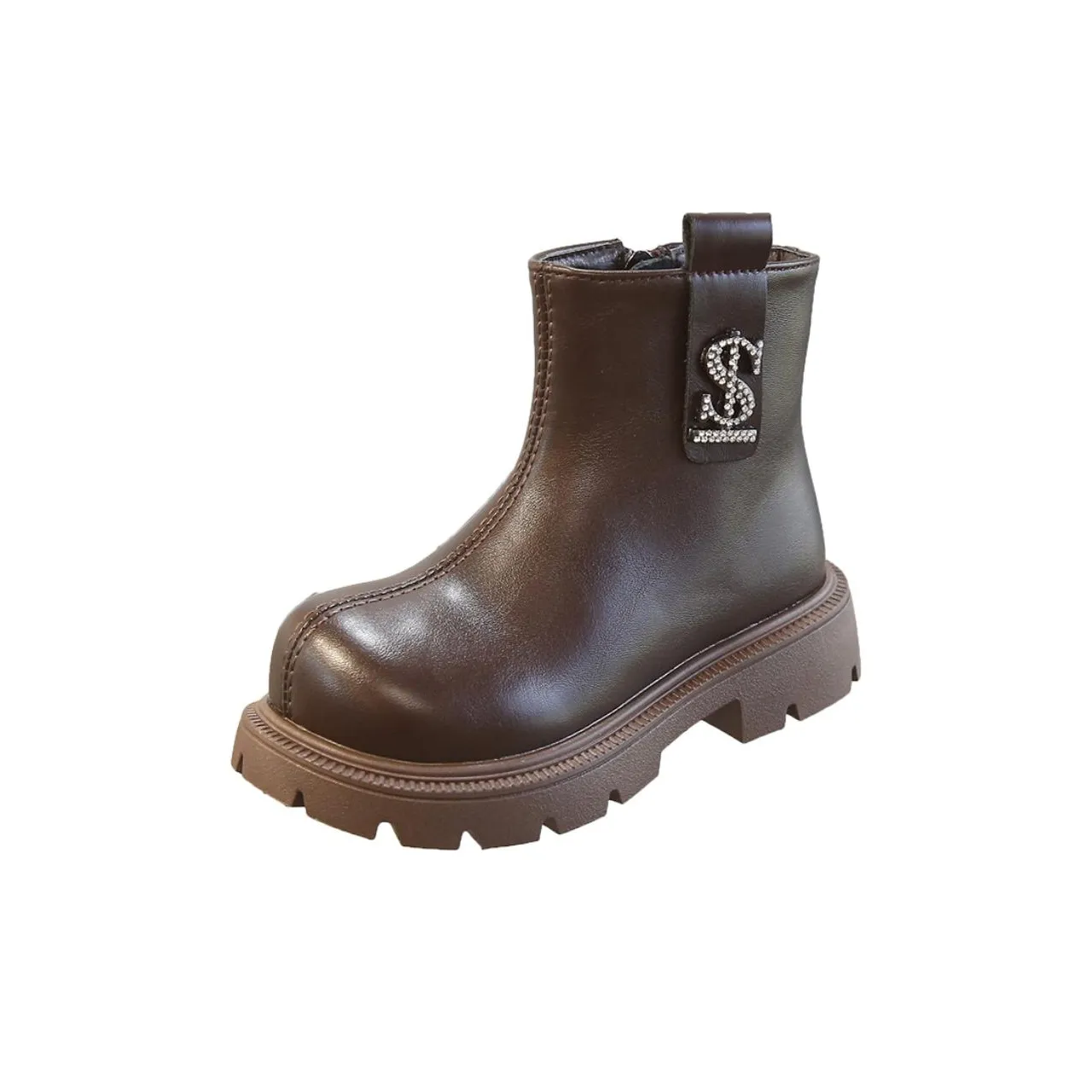 ADOONGA Устойчивые к истиранию Водонепроницаемые Противоскользящие Анти-KICK Детские кожаные сапоги