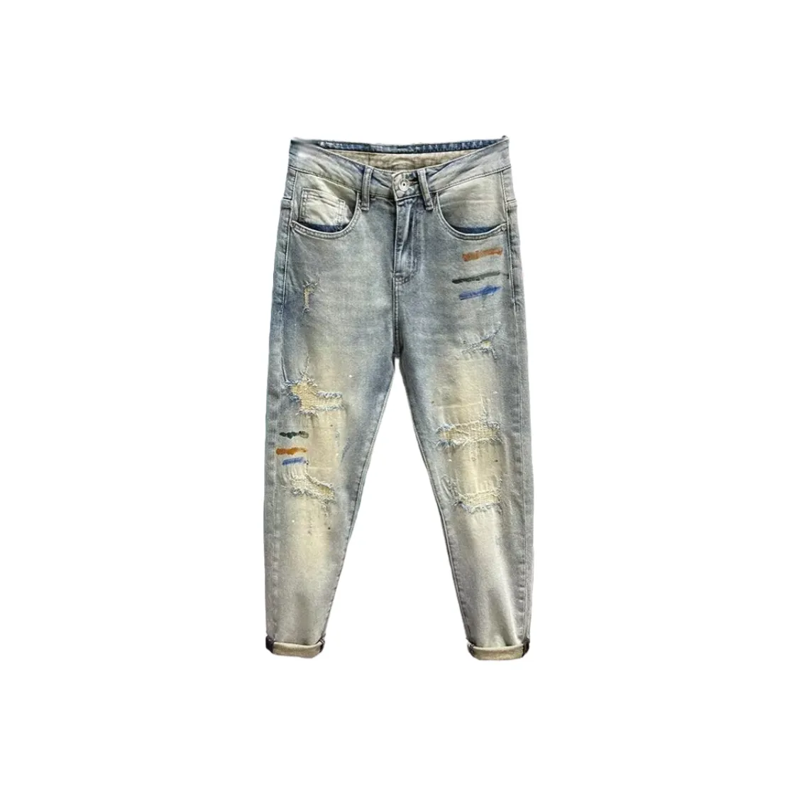 Zomuros Blue Unisex Jeans Zomuros Синий Унисекс Джинсы