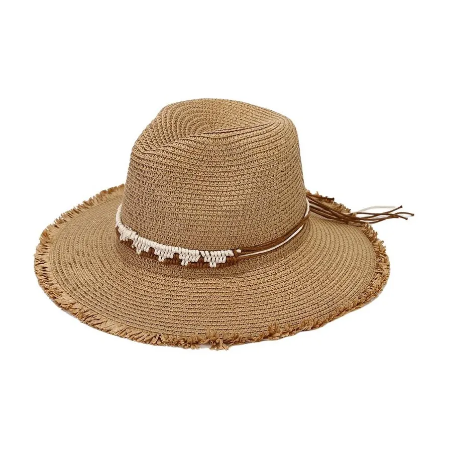 BOOLFEN Соломенная плетеная панама унисекс