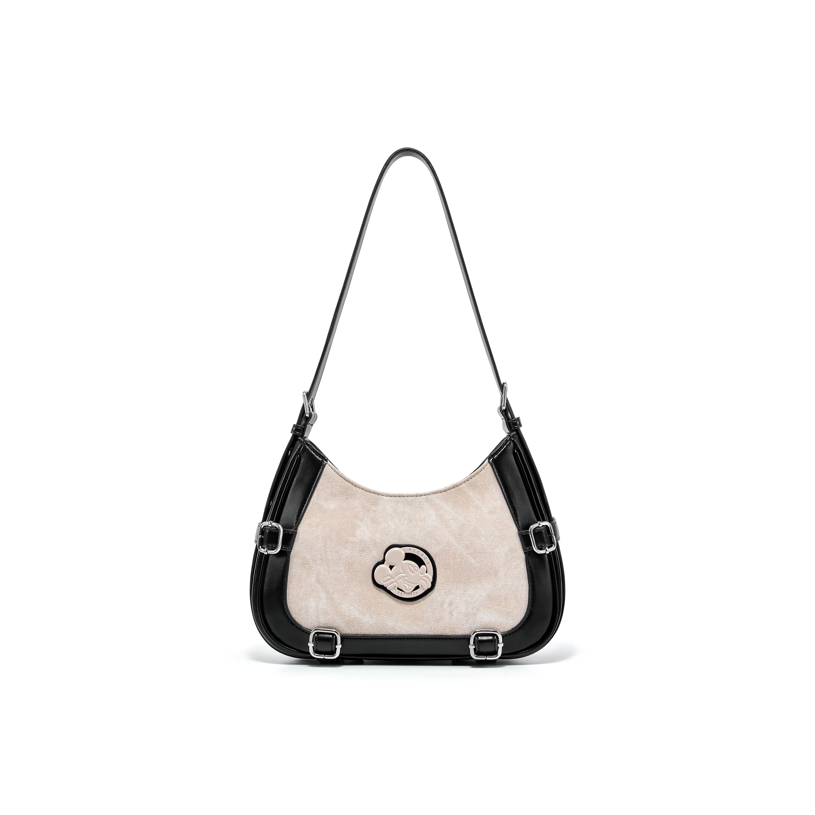 Disney Mickey Полиэстер Сумка через плечо Женская Белая и Черная