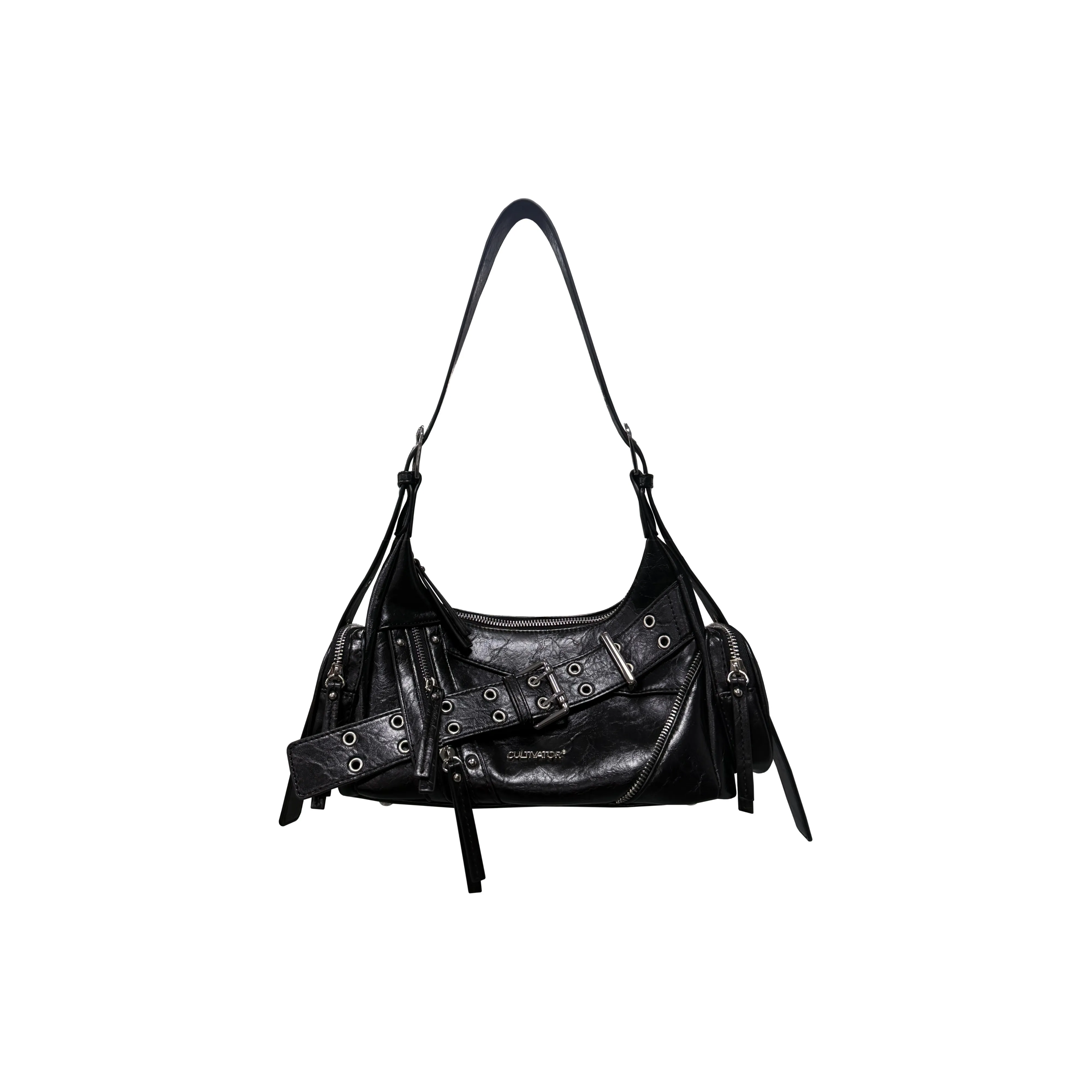 CULTIVATOR ПУ (полиуретан) Сумка через плечо Стандартная Женская Черный Деним